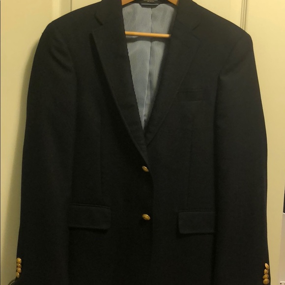 Tommy Hilfiger Trim Fit Navy Blazer - Picture 2 of 5